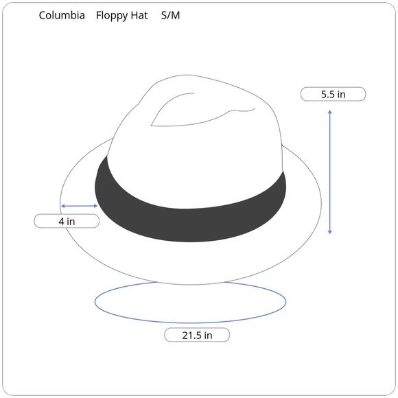 Columbia Straw Sun Hat -- Global Adventure Packable Braided Cord -- Womens S/M - Picture 7 of 7